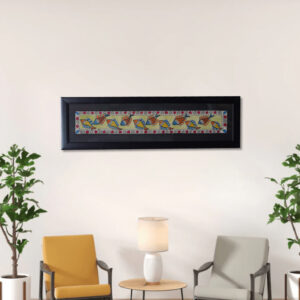 Authentic Handmade Madhubani Painting – Traditional Folk Art from Bihar (25.5 x 7.75)